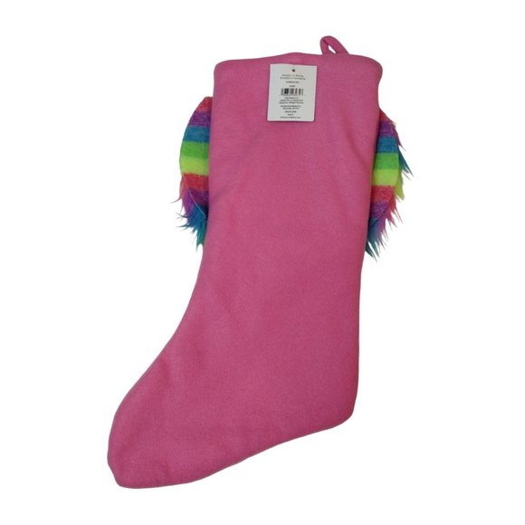 Holiday Time Plush Unicorn 20 inch Christmas Stocking (New) - Picture 3 of 5